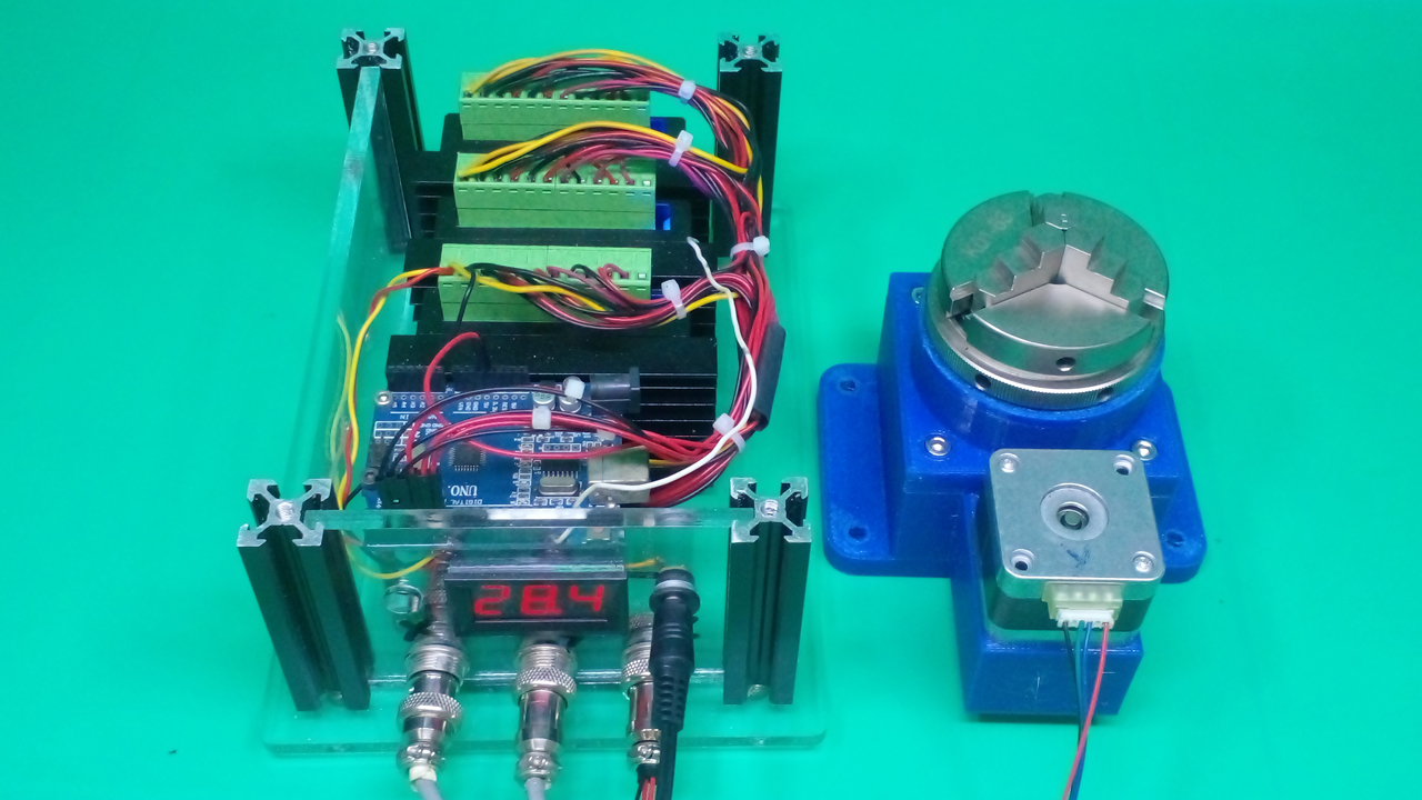 DIY Acrylic Control CNC Box Homemade Step Driver 2 Phase Motor