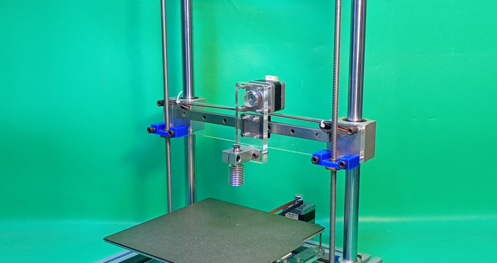 Acrylic Cartesian 3D Printer DIY Base XZ Axis Slide Homemade