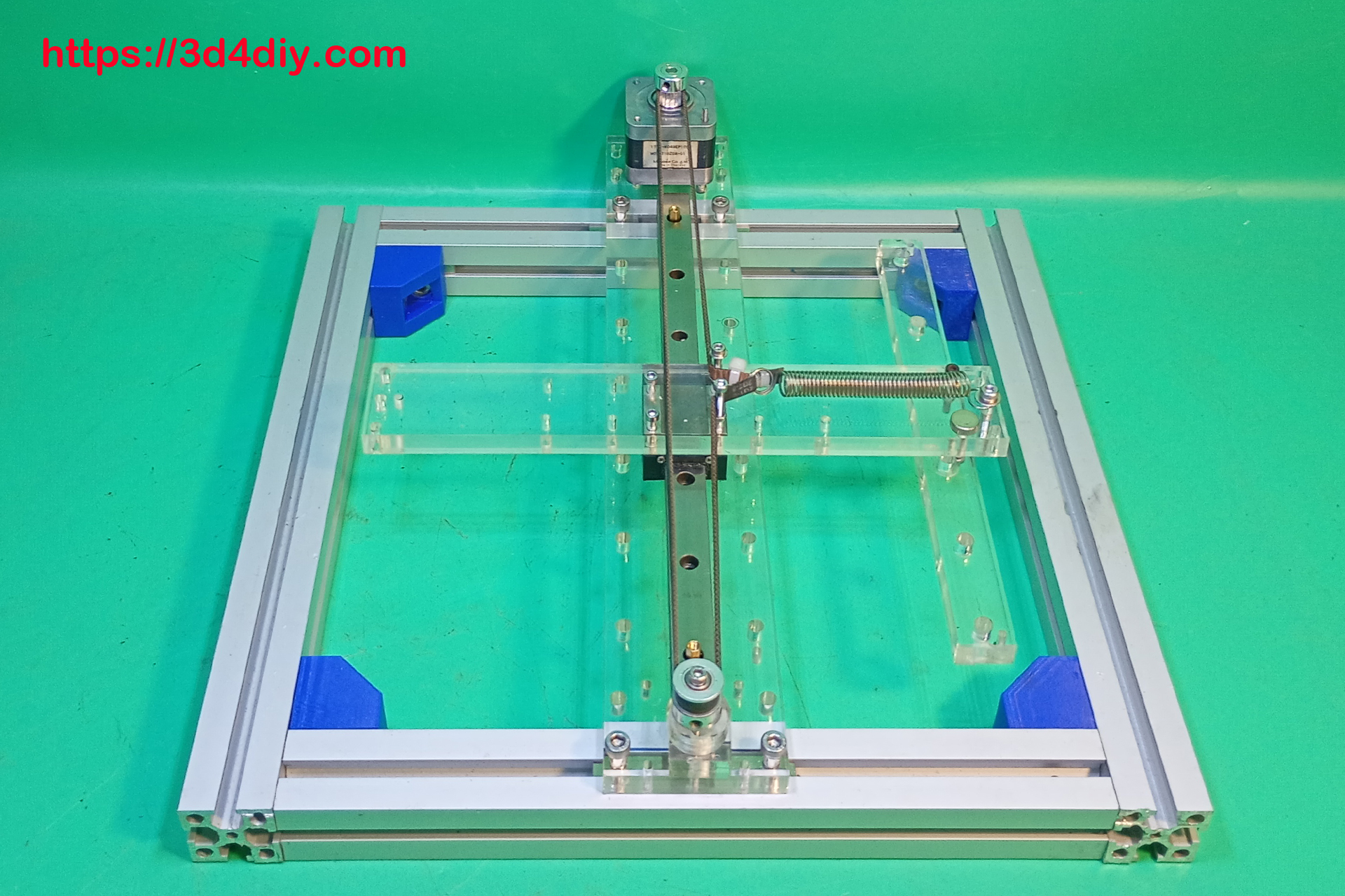 Acrylic Cartesian 3D Printer DIY Base Y Axis Slide Homemade