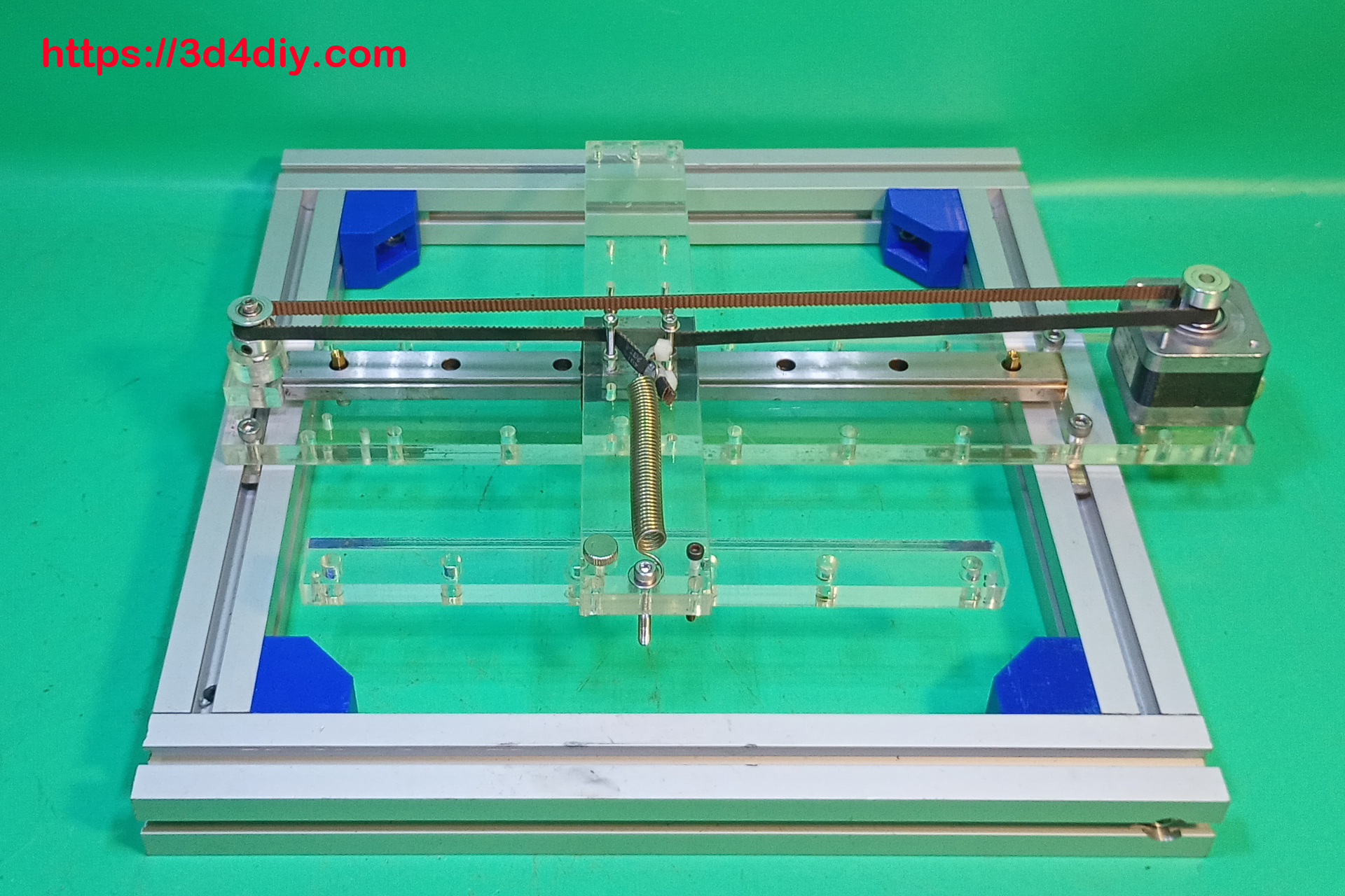 Acrylic Cartesian 3D Printer DIY Base Y Axis Slide Homemade