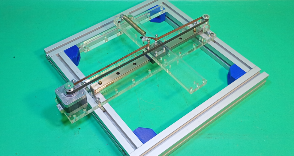 Acrylic Cartesian 3D Printer DIY Base Y Axis Slide Homemade