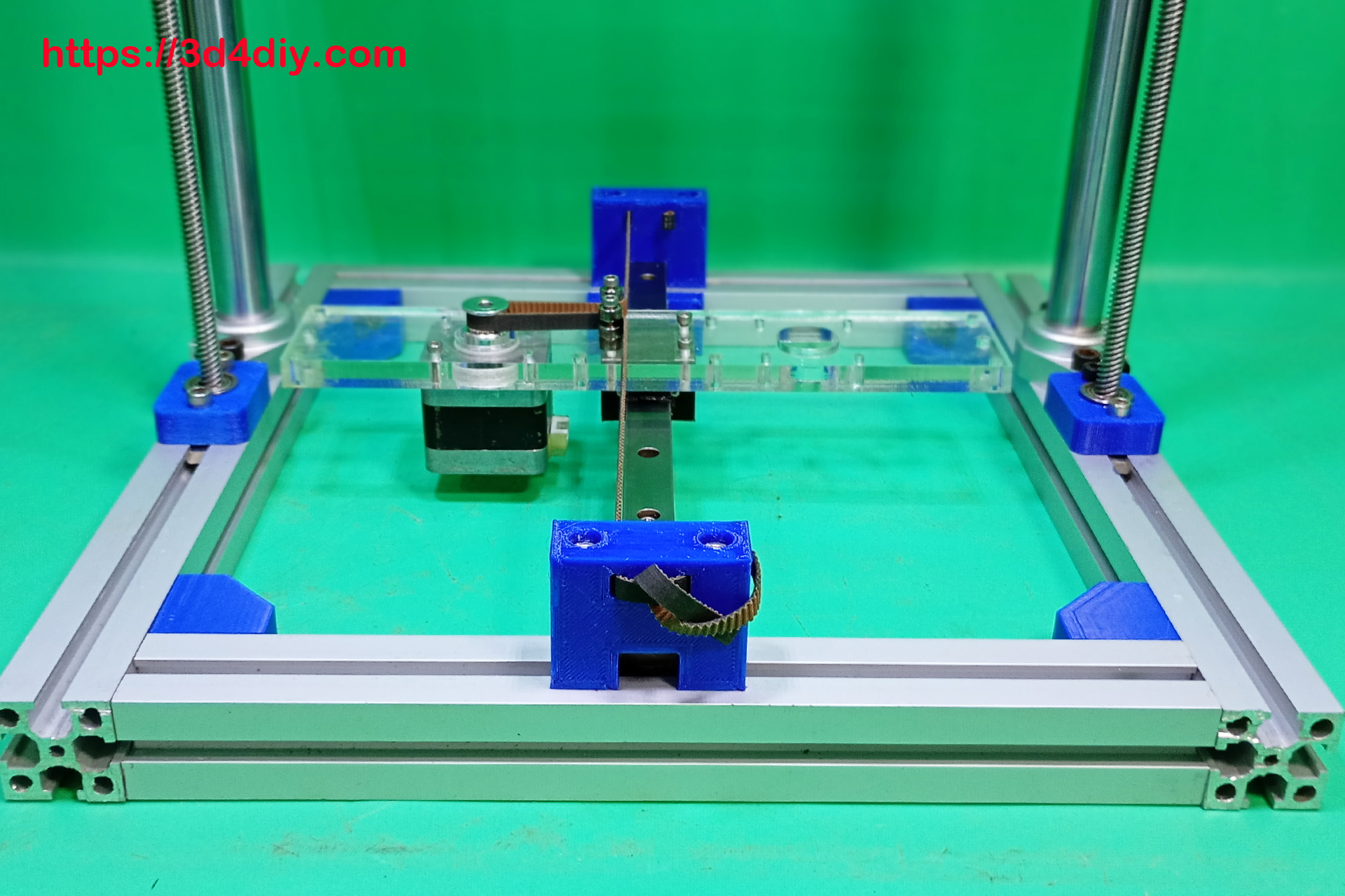 3D Printer DIY Acrylic Cartesian Base Y Axis Slide Homemade